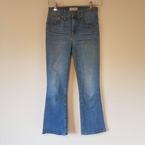 Madewell Cali Demi-Boot Jeans Women’s 25 Mid Rise Medium Wash - Picture 1 of 9